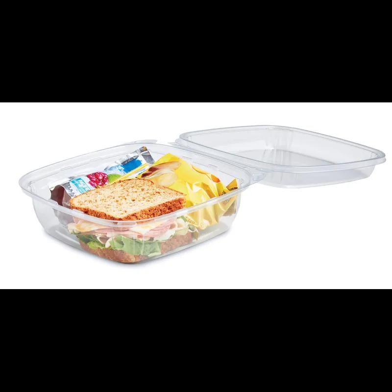 Fresh ‘n Clear® Bowl With Dome Lid Large (LG) 48 OZ Clear Square Tamper-Evident 160/Case