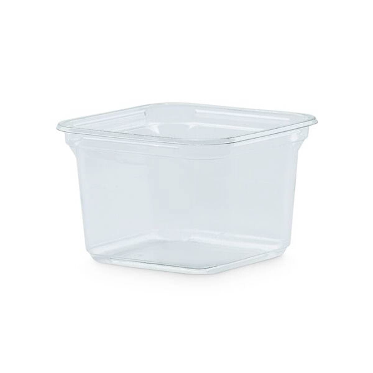 The BOTTLEBOX ® Deli Container Base 16 OZ RPET Clear Square 600/Case