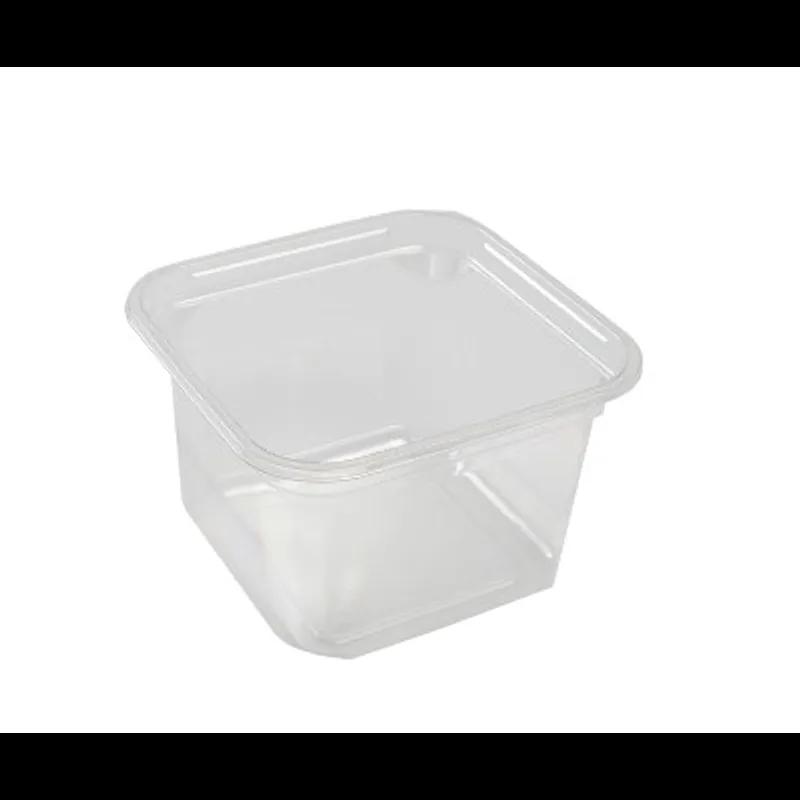 The BOTTLEBOX ® Deli Container Base 16 OZ RPET Clear Square 600/Case