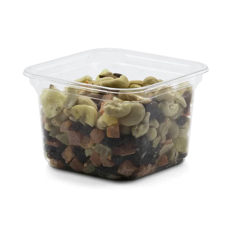 The BOTTLEBOX ® Deli Container Base 16 OZ RPET Clear Square 600/Case