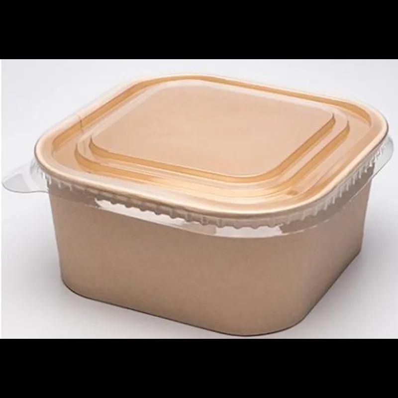 Lid PP Square For 12-16 OZ Kraft Paper Bowl 300/Case