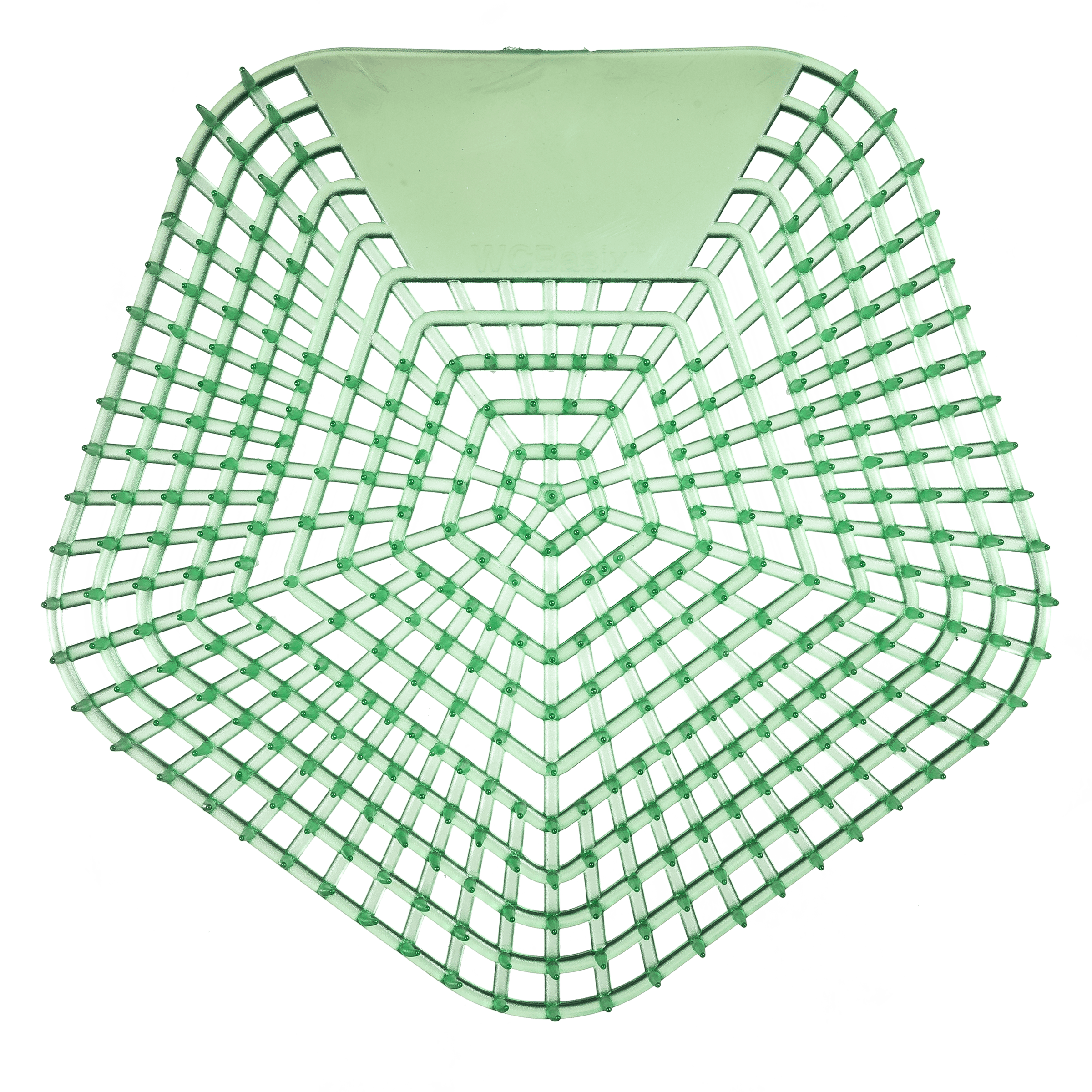WCBasix Urinal Screen Cucumber Twist Green EVA 6.75X6.5X0.75 IN 30-Day Air Care System 10/Case