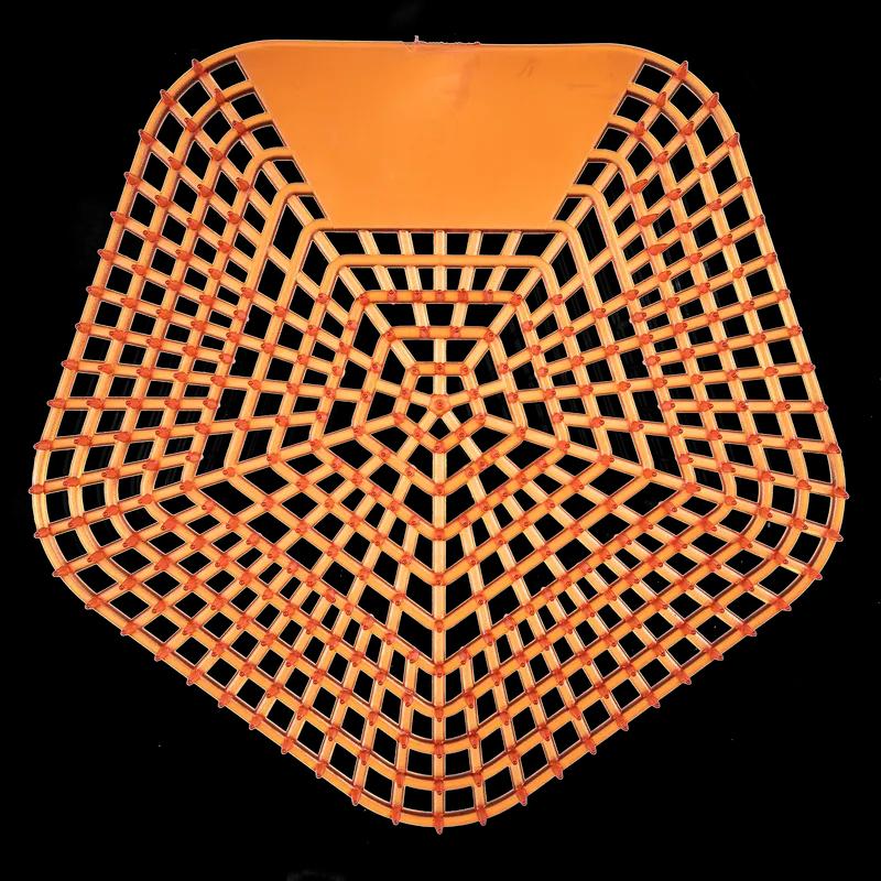 WCBasix Urinal Screen Mango Mist Orange EVA 6.75X6.5X0.75 IN 30-Day Air Care System 10/Case