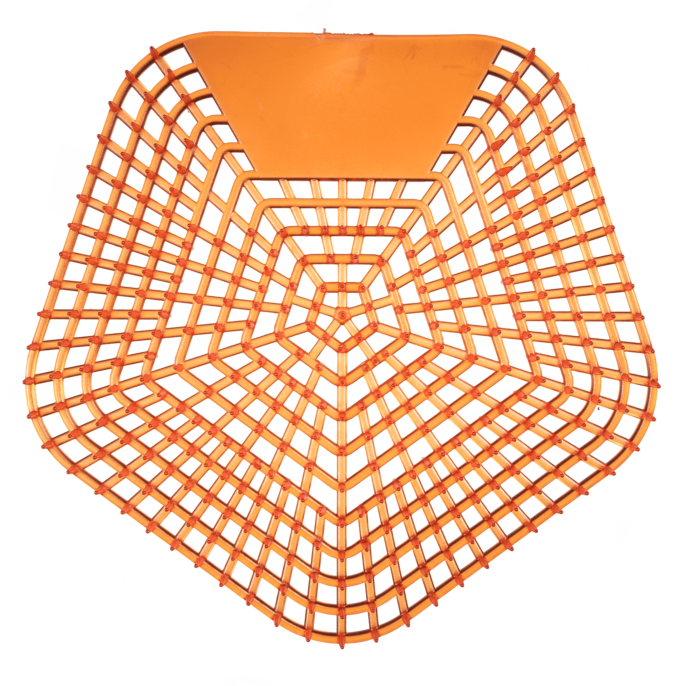 WCBasix Urinal Screen Mango Mist Orange EVA 6.75X6.5X0.75 IN 30-Day Air Care System 10/Case