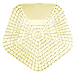 WCBasix Urinal Screen Citrus Splash Yellow EVA 6.75X6.5X0.75 IN 30-Day Air Care System 10/Case
