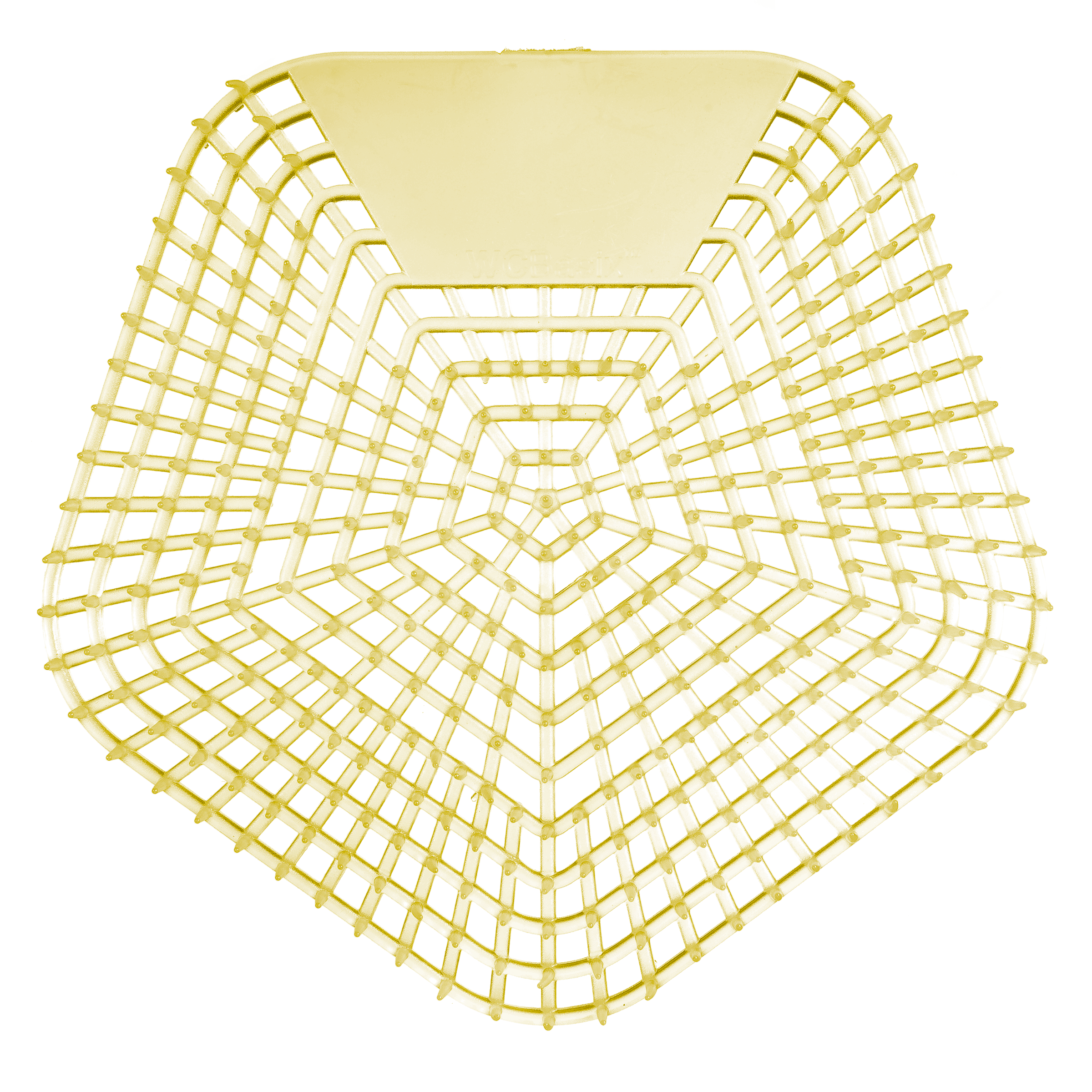WCBasix Urinal Screen Citrus Splash Yellow EVA 6.75X6.5X0.75 IN 30-Day Air Care System 10/Case