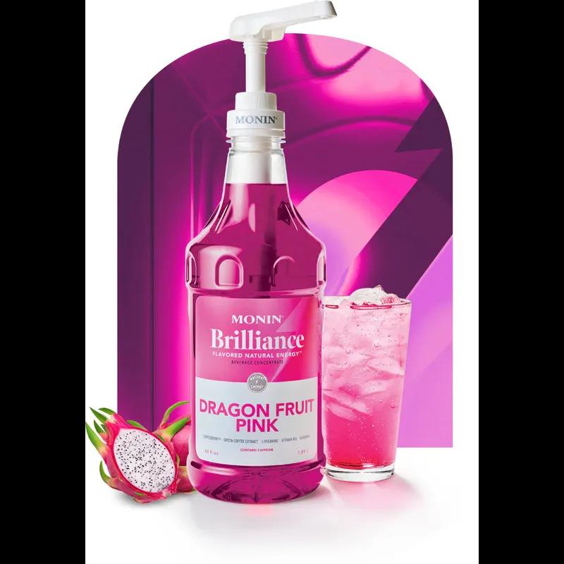 Brilliance Energy™ Dragon Fruit Energy Water Enhancer 64 FLOZ Pink With Pump 4/Case
