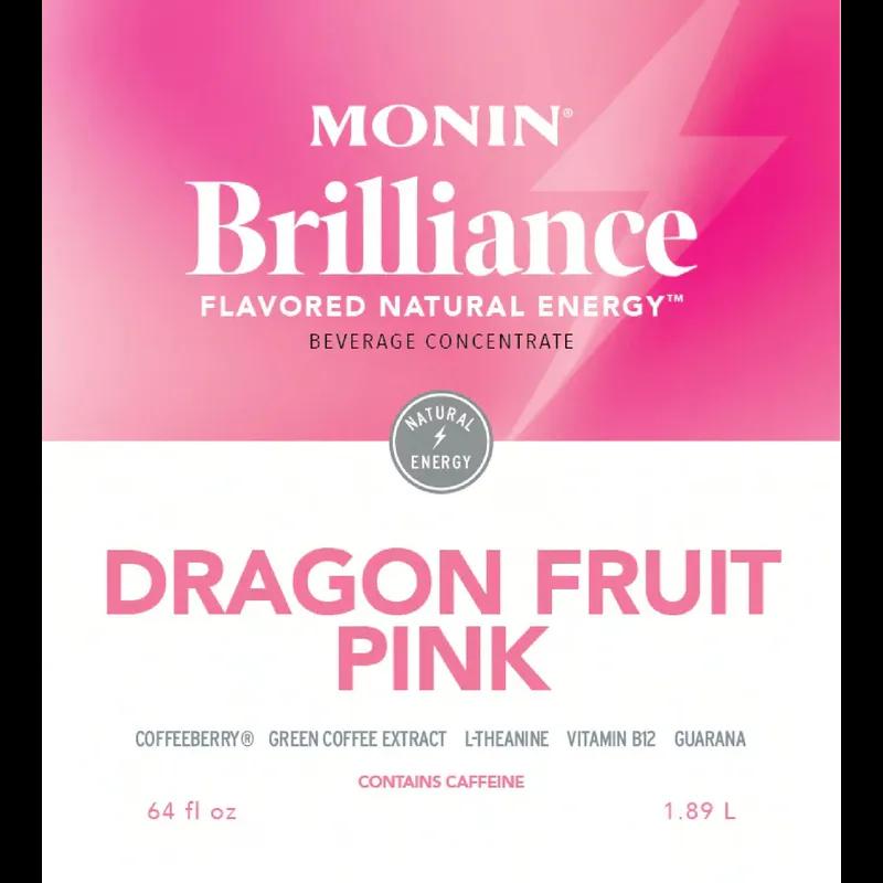 Brilliance Energy™ Dragon Fruit Energy Water Enhancer 64 FLOZ Pink With Pump 4/Case