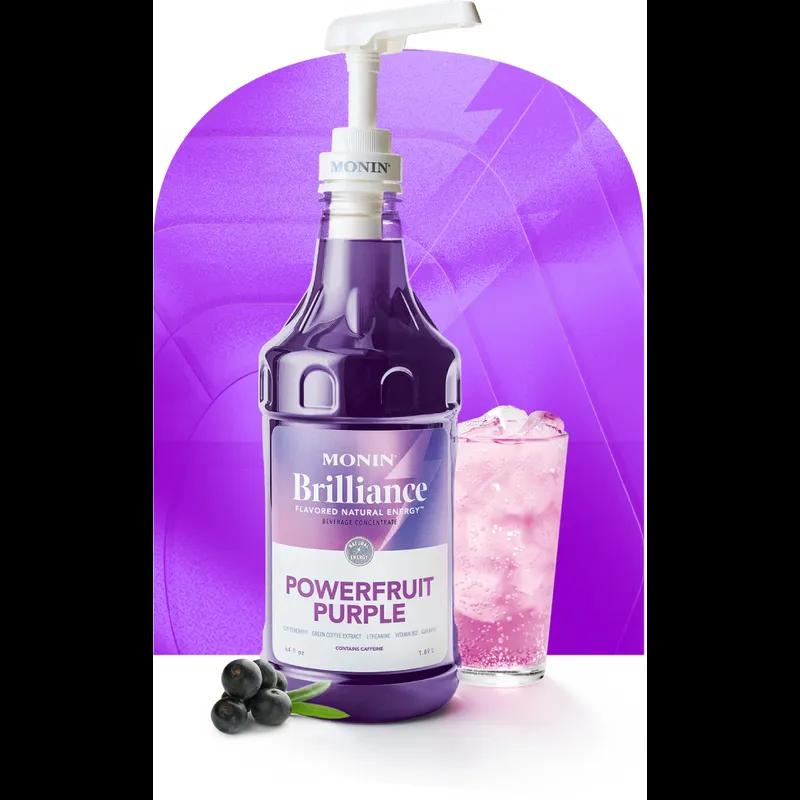 Brilliance Energy™ Powerfruit Energy Water Enhancer 64 FLOZ Purple With Pump 4/Case