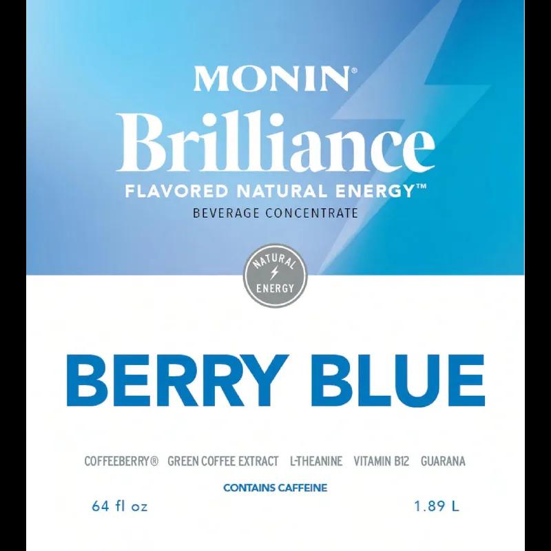 Brilliance Energy™ Berry Blue Energy Water Enhancer 64 FLOZ Blue With Pump 4/Case