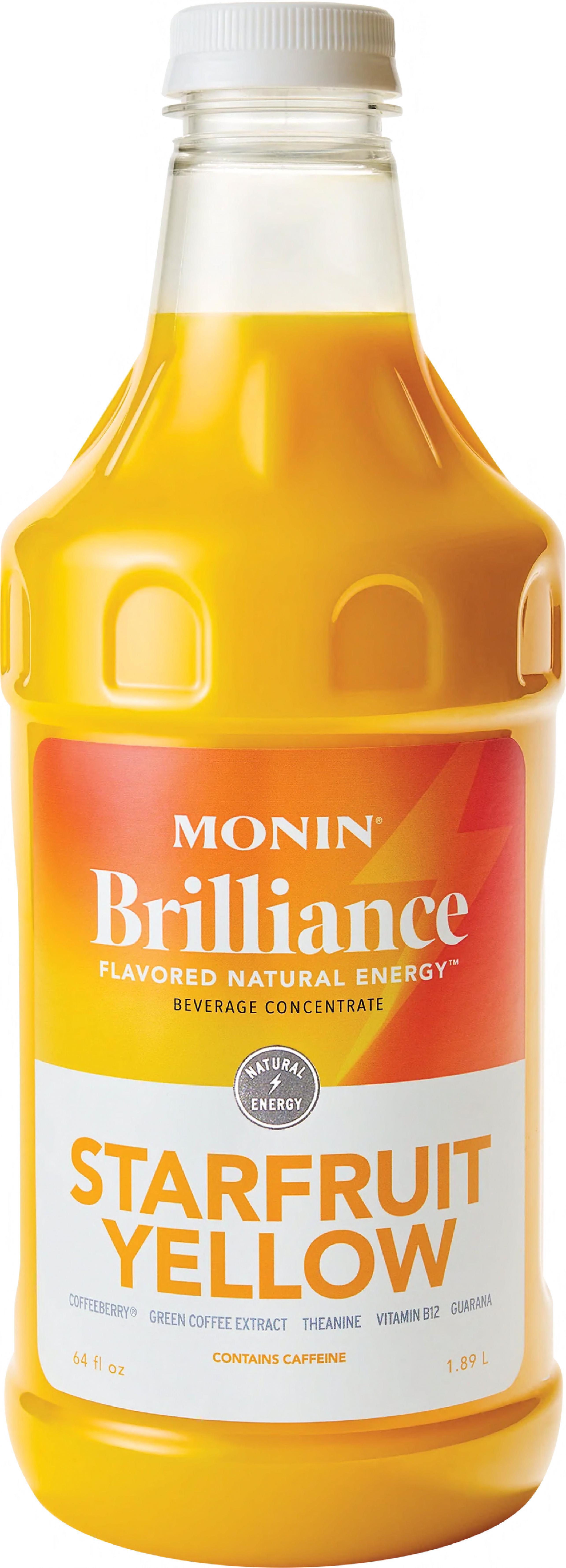 Brilliance Energy™ Starfruit Energy Water Enhancer 64 FLOZ Yellow With Pump 4/Case