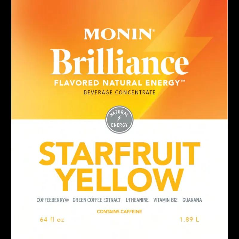 Brilliance Energy™ Starfruit Energy Water Enhancer 64 FLOZ Yellow With Pump 4/Case