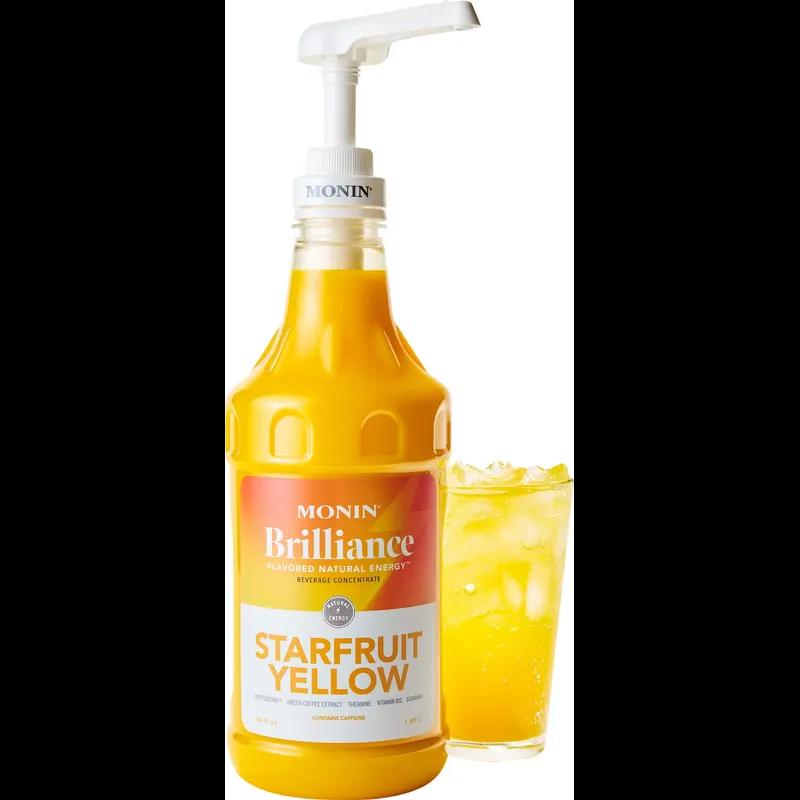 Brilliance Energy™ Starfruit Energy Water Enhancer 64 FLOZ Yellow With Pump 4/Case