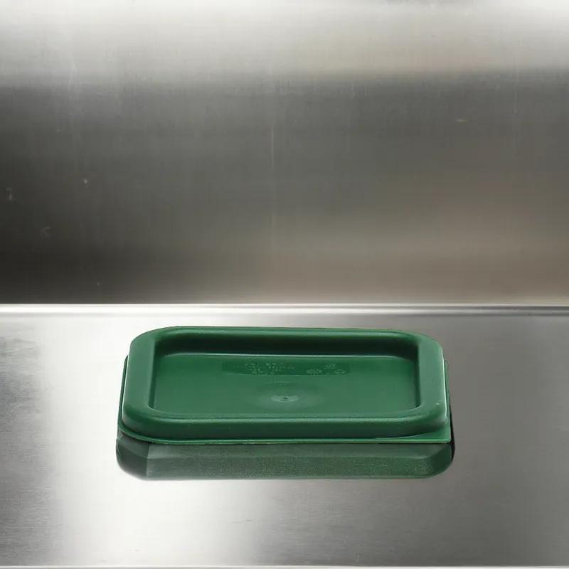 Lid Food Storage Container 2-4 QT Green PE 6/Case