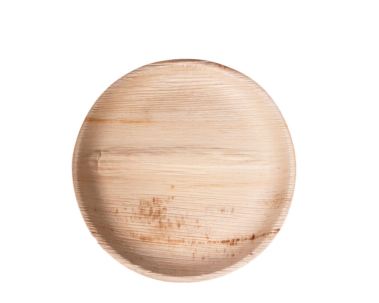 Plate 7 IN Palm Leaf Natural Round 300/Case