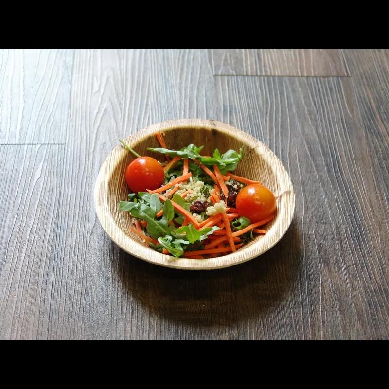 Plate 7 IN Palm Leaf Natural Round 300/Case