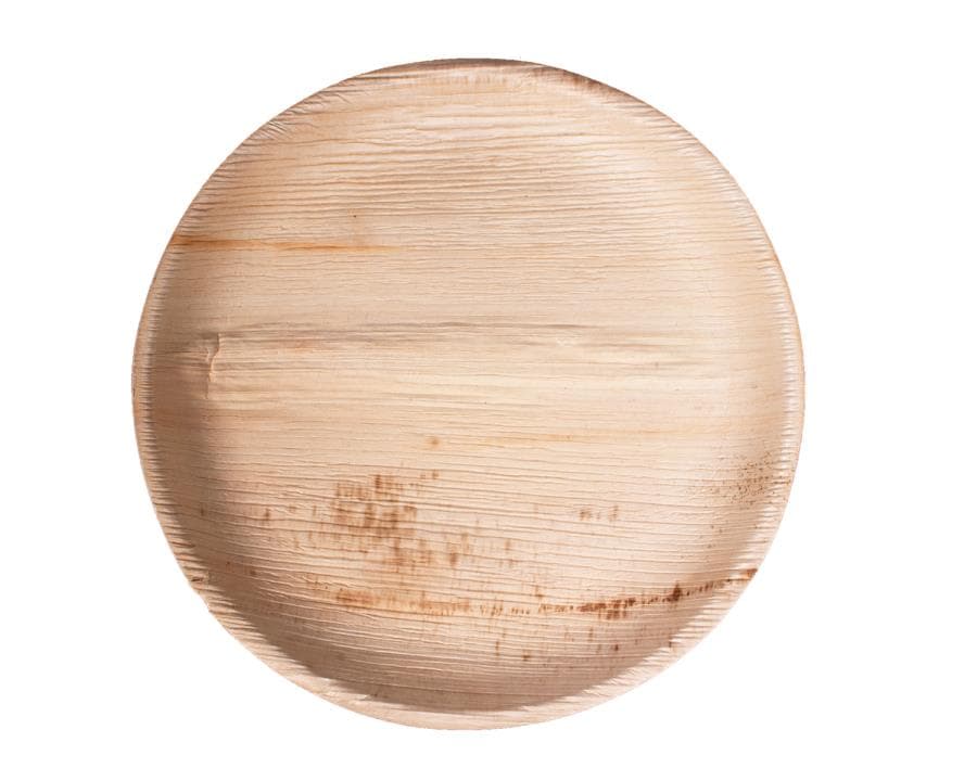 Plate 10 IN Palm Leaf Natural Round 300/Case