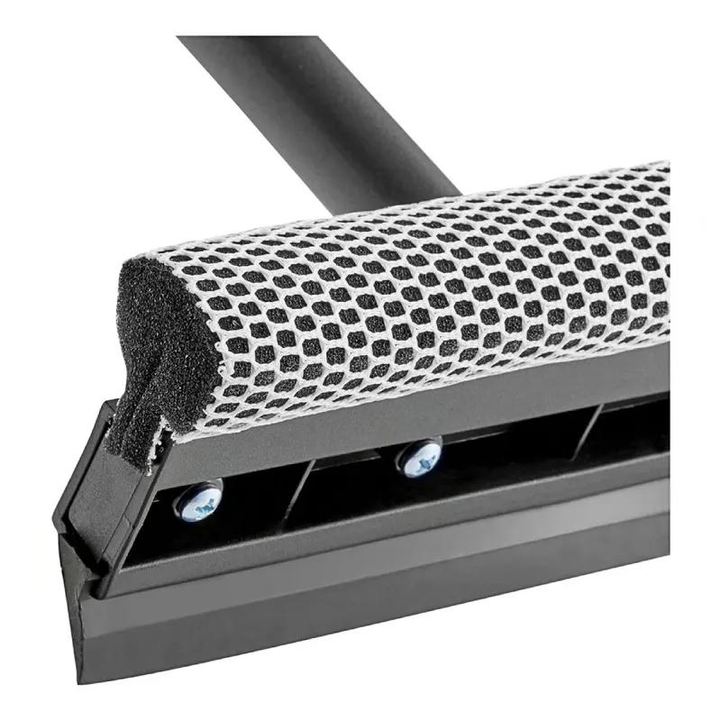 Lavex™ Automobile Window Squeegee Rubber Plastic Synthetic Mesh Scrubber With Handle With 20IN Handle 8IN Head 1/Each