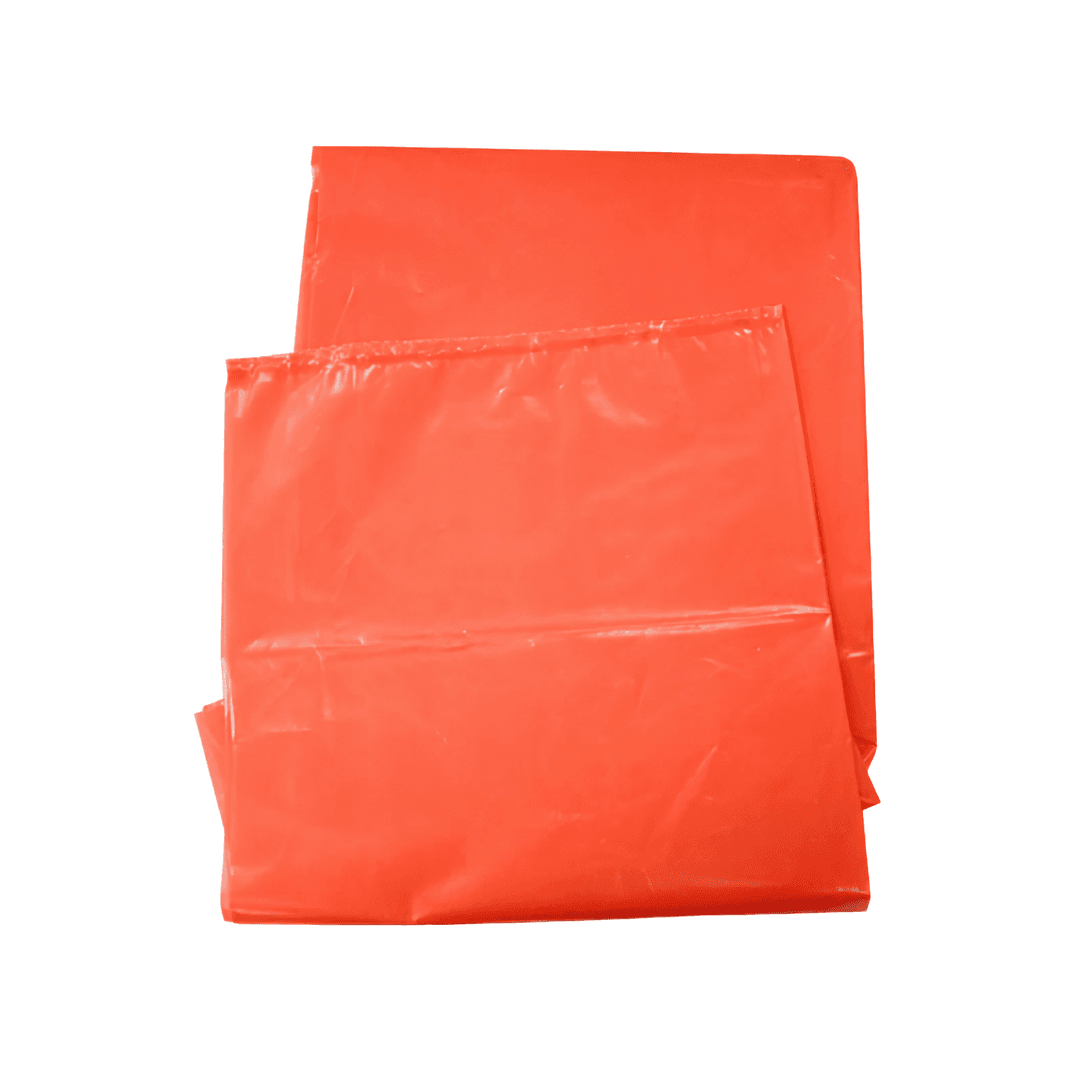 Can Liner 22X20X46 IN Orange Plastic 3MIL 100/Case