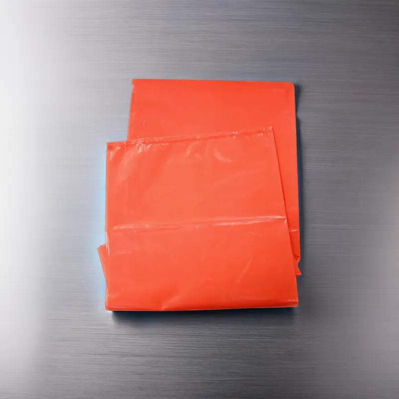 Can Liner 22X20X46 IN Orange Plastic 3MIL 100/Case