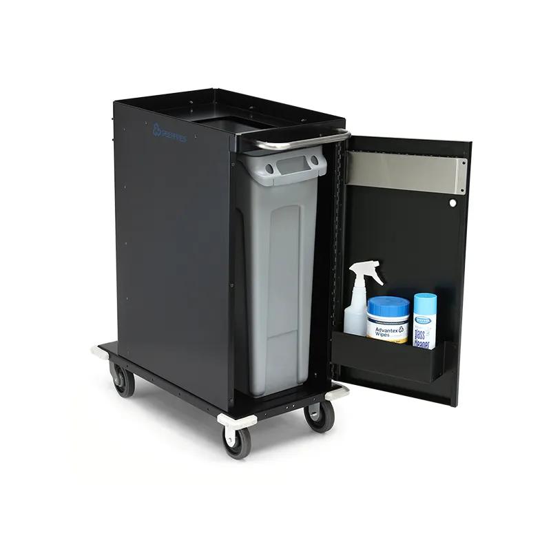 Casino Cart 34X18X39 IN Powder Coated Metal With Door Caddy, Ash Drawer and Trash Can Separator 1/Each