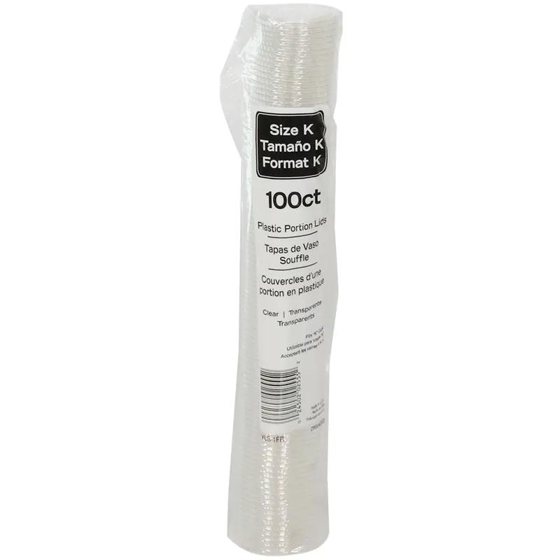Lid Flat 1.84X0.23 IN PET Clear For 1 OZ Souffle & Portion Cup 2500/Case