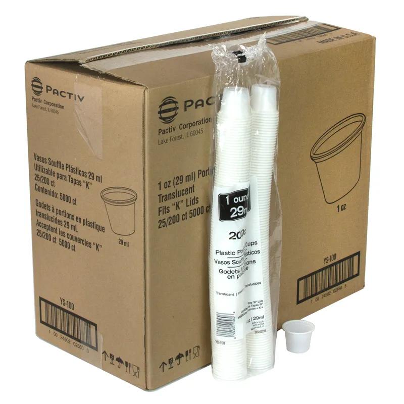 Souffle & Portion Cup 1 OZ HIPS OPS Translucent 5000/Case