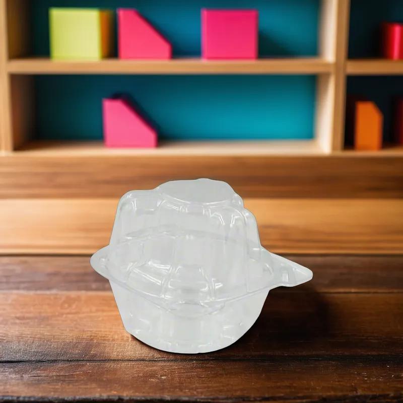Cupcake Hinged Container With Dome Lid 1 CT OPS Clear 400/Case