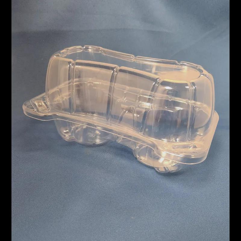 Cupcake Hinged Container With Dome Lid 2 CT OPS Clear 500/Case