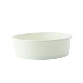 Food Container Base 16 OZ Paper White Round Grease Resistant 45 Count/Pack 8 Packs/Case 360 Count/Case