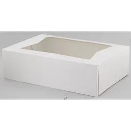 Bakery Box 14X10X4 IN White Automatic With Window 100/Case