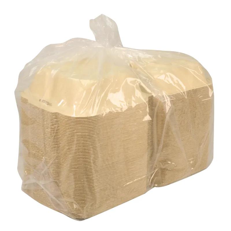 Greenware® Take-Out Container Hinged With Dome Lid 6.8X6.5X3.3 IN Molded Fiber Natural Square 450/Case