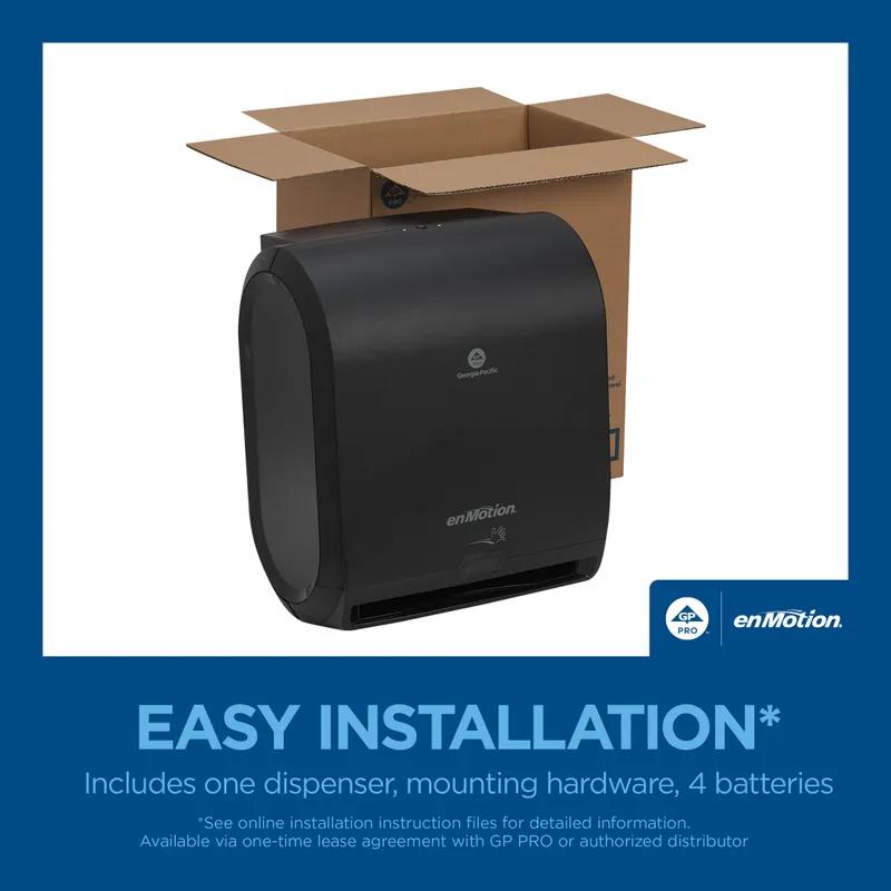 enMotion® Paper Towel Dispenser 15.063X10.063X18.125 IN Wall Mount Black Touchless Automatic 1/Case
