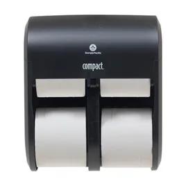 Compact® Toilet Paper Dispenser 5X5.375 IN Plastic Black 4-Roll Coreless Key Lock 1/Each