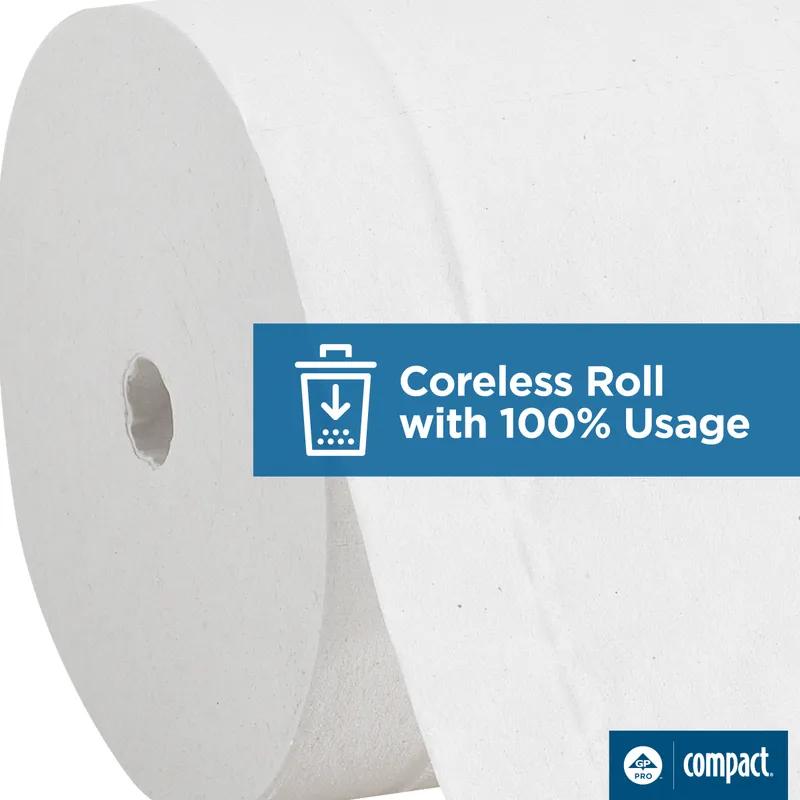 Compact® Toilet Paper Dispenser 5X5.375 IN Plastic Black 4-Roll Coreless Key Lock 1/Each