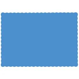 Placemat 14X10 IN Marina Blue Paper Scalloped 1000/Case