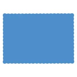 Placemat 14X10 IN Marina Blue Paper Scalloped 1000/Case