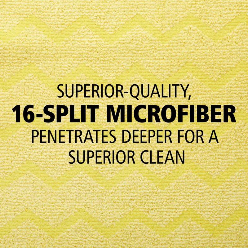 Hygen™ Cleaning Cloth 16X16 IN Microfiber Yellow 12/Case