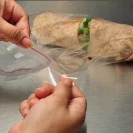 Bag 6X6+1.5 IN Polypropylene (PP) 1.25MIL Clear With Lip & Tape Closure Co-Extruded 1000/Case