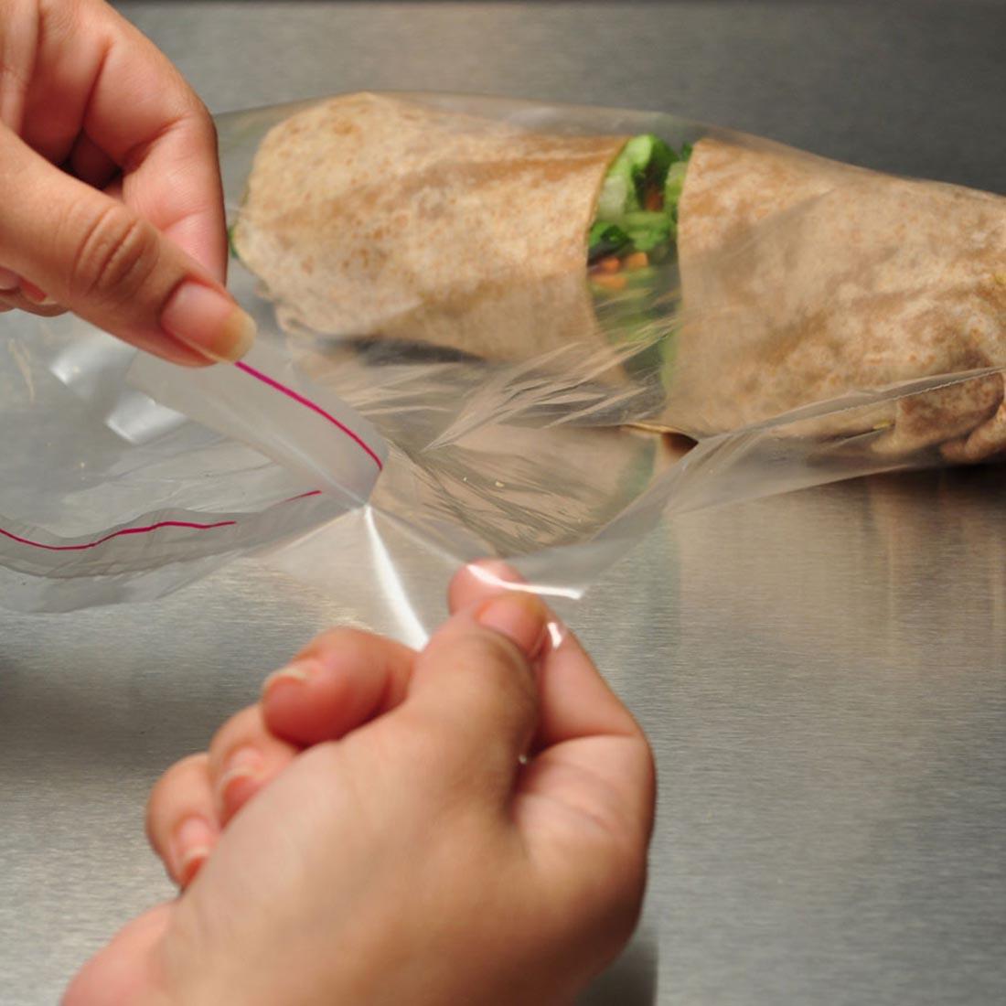 Bag 6X6+1.5 IN Polypropylene (PP) 1.25MIL Clear With Lip & Tape Closure Co-Extruded 1000/Case