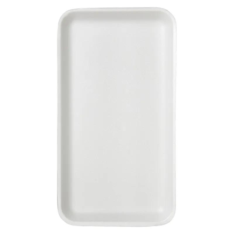 10S Meat Tray 5.88X10.75X0.63 IN Polystyrene Foam White Rectangle 500/Case