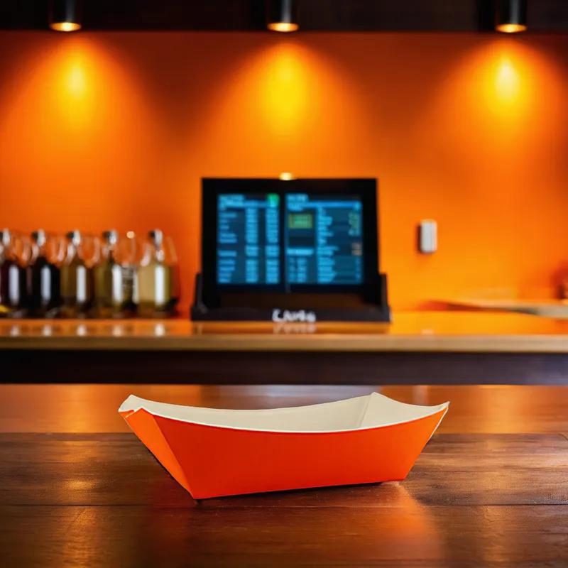 Food Tray 2 LB Paper Orange 1000/Case