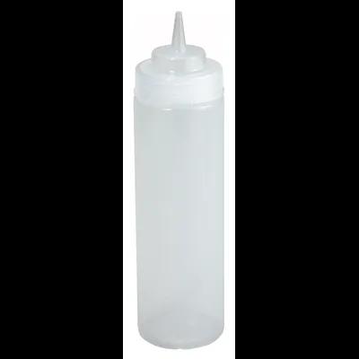 Squeeze Bottle 2.625X7.875 IN 16 OZ PE Clear Wide Mouth 6/Pack