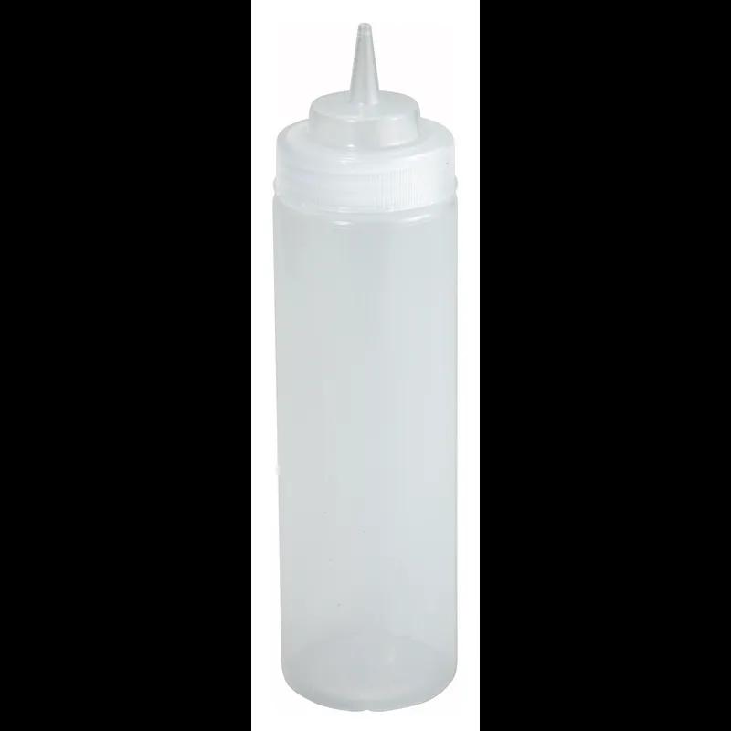 Squeeze Bottle 2.625X7.875 IN 16 OZ PE Clear Wide Mouth 6/Pack