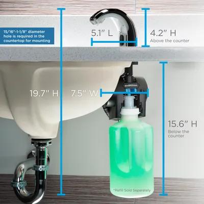 enMotion® Soap Dispenser Chrome Automatic Counter Mount For enMotion 1/Each