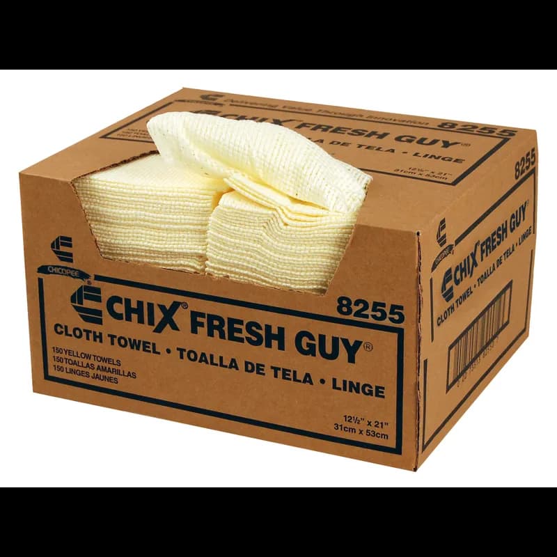 Chicopee® Chix Fresh Guy® Cleaning Towel 21X12.5 IN Yellow Microban 150/Case