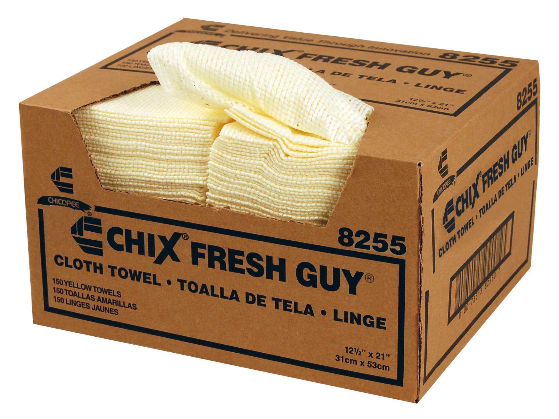 Chicopee® Chix Fresh Guy® Cleaning Towel 21X12.5 IN Yellow Microban 150/Case