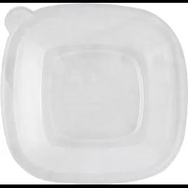 Lid Dome 8.8X8.8X1.4 IN 1 Compartment PLA Clear Square For 24-48 OZ Bowl Unhinged 200/Case