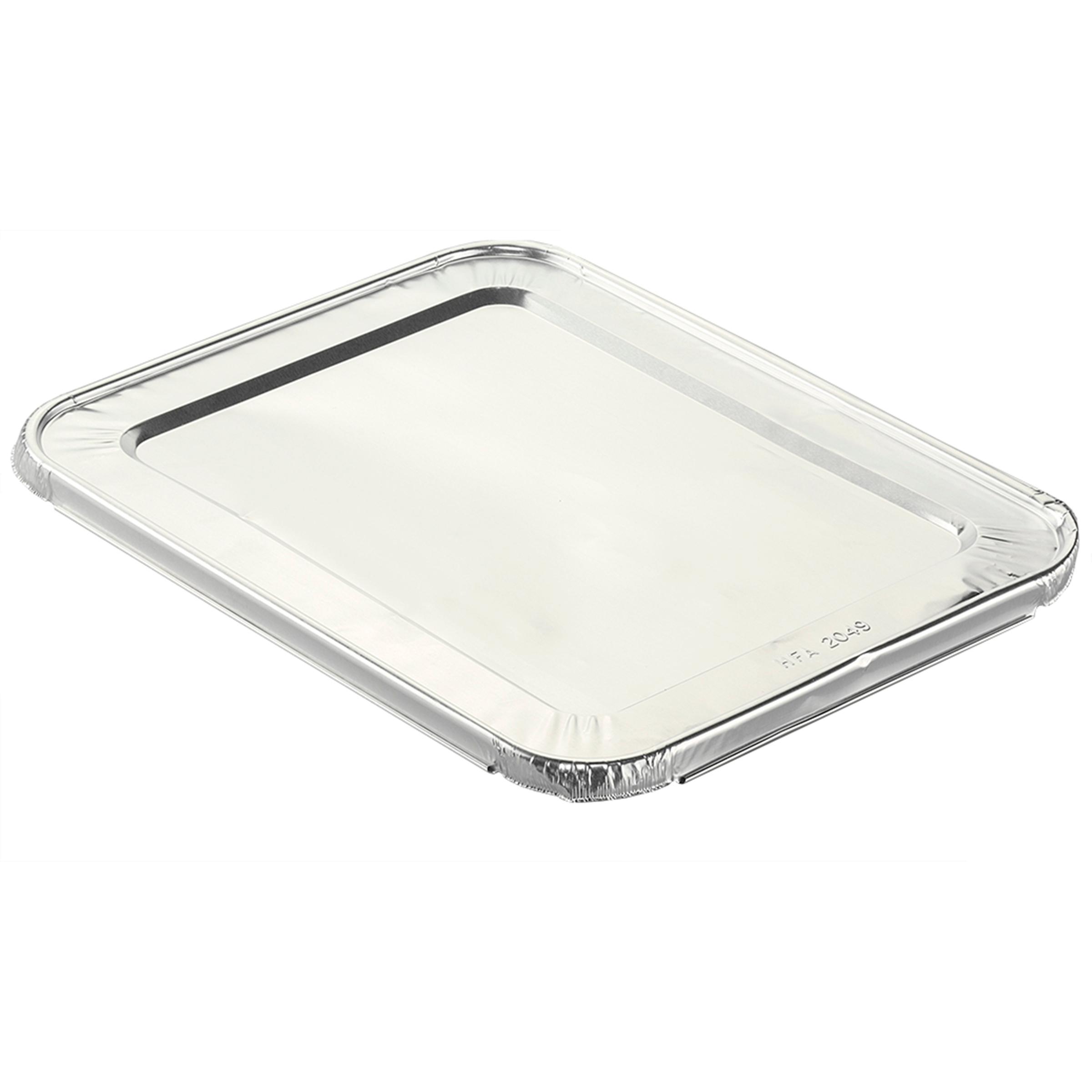 Lid Flat 1/2 Size Aluminum Silver For Steam Table Pan 100/Case