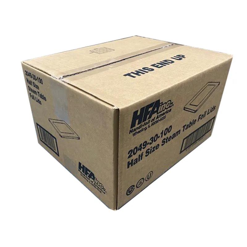 Lid Flat 1/2 Size Aluminum Silver For Steam Table Pan 100/Case